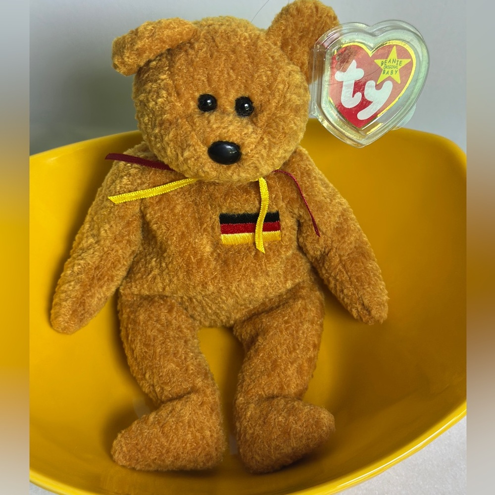 NWT RARE TY Beanie Baby (Germania) 1999 Handmade dated error on tag/tush